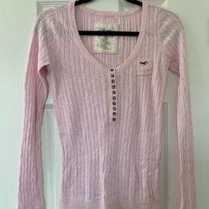 Pink Hollister Knit Long Sleeve